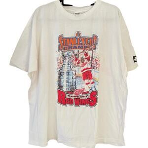Vintage 90s Stanley Cup Champs 1998 Detroit Red Wings Starter Shirt Adult XL